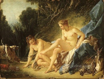 Diana descansando después de su baño Francois Boucher desnuda Pinturas al óleo
